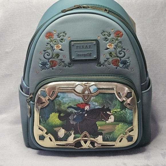 Loungefly Handbags - Loungefly Disney Mini Backpack Disney Princess Stories Series Pixar Merida Brave